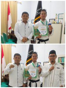 AHMAD SYAHRUL, MAHASISWA IAT RAIH MEDALI PERUNGGU LOMBA KARATE TINGKAT NASIONAL