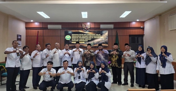 Fakultas Syariah dan Ilmu Hukum melaksanakan penandatanganan Memorandum of Agreement (MoA) dengan Pengadilan Agama Lubuk Sikaping